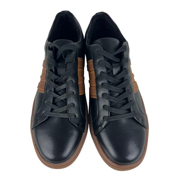 UNLISTED‎ BY KENNETH COLE STAND MIX SNEAKERS IN BLACK COGNAC NWOB MEN'S SIZE 7 - Picture 2 of 11